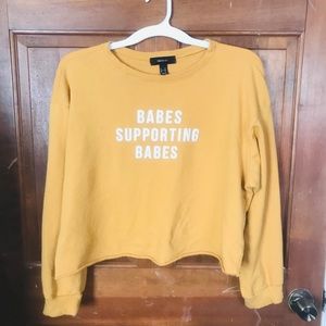 3X Cropped Forever 21 Sweater